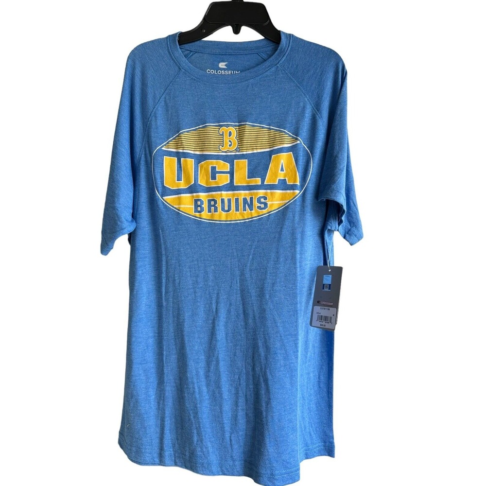 UCLA Bruins Colosseum Short‎ Sleeve T-Shirt Blue & Yellow Sz Small New With Tag